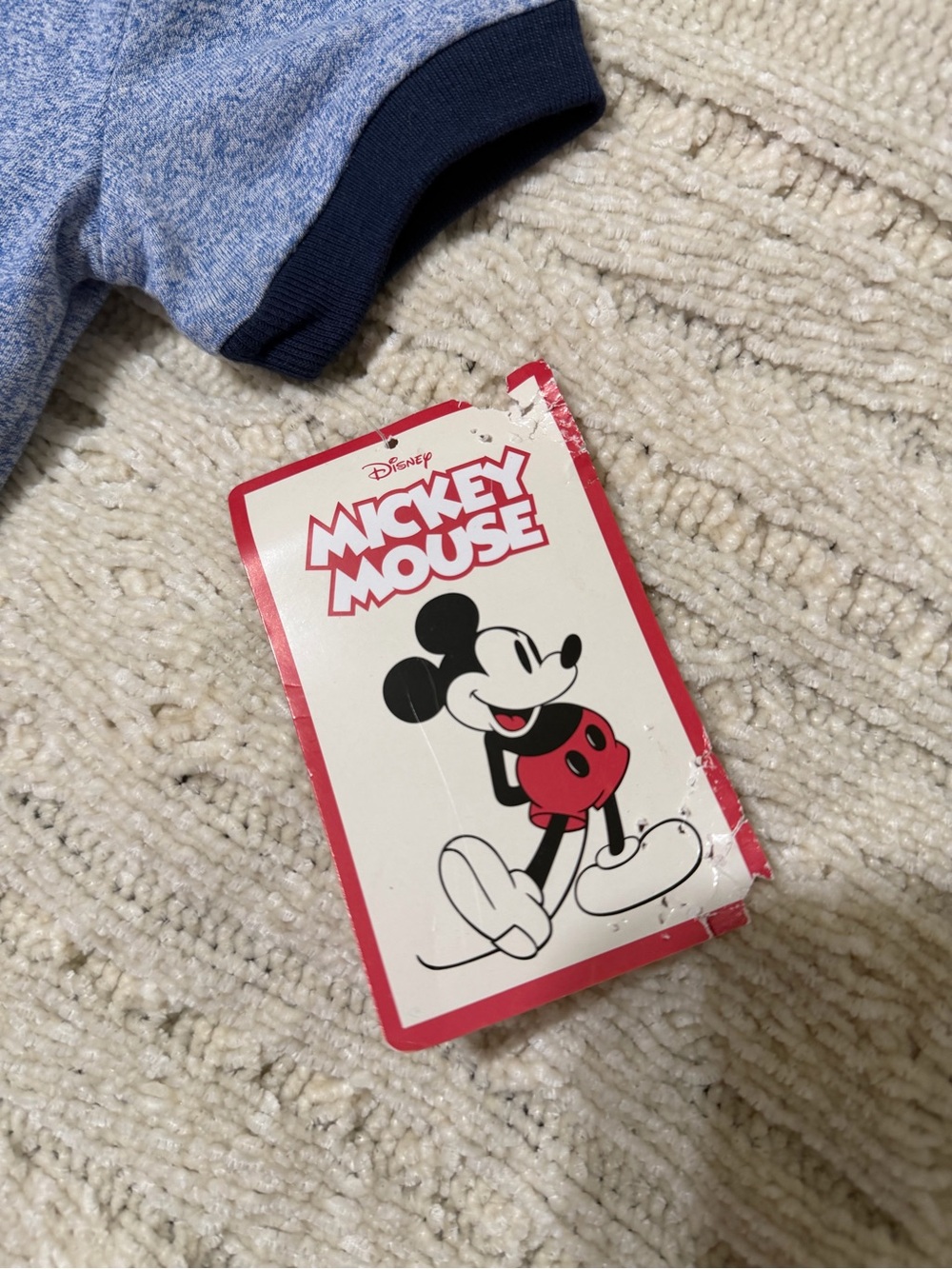 Disney Blue Heather Mickey Mouse Tee - Picture 2 of 3
